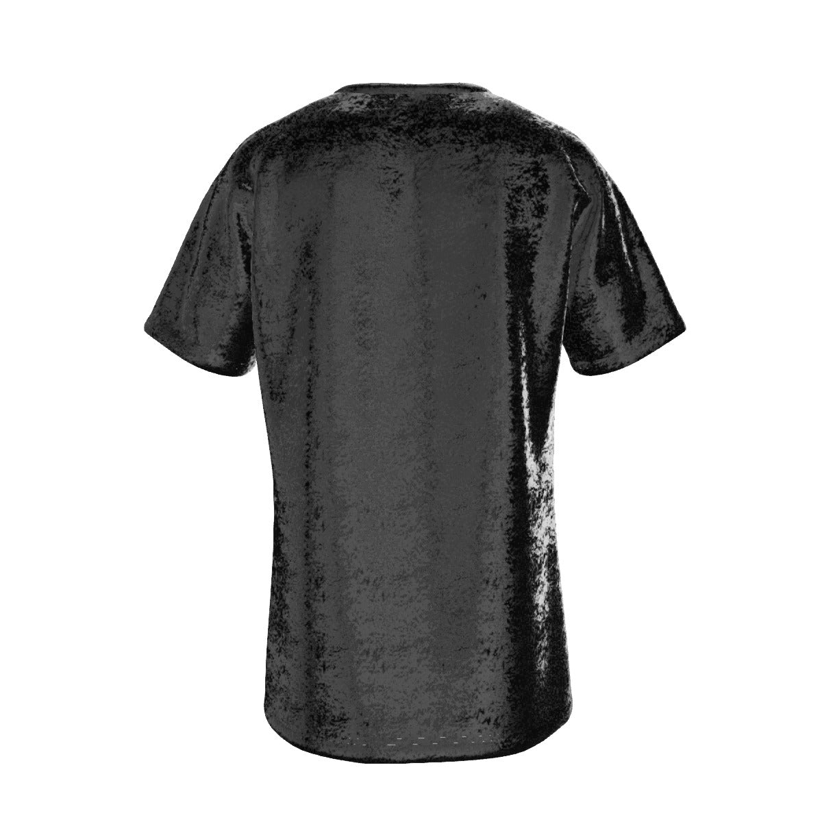 Mona Lisa Velvet T-Shirt (black and purple, back view)