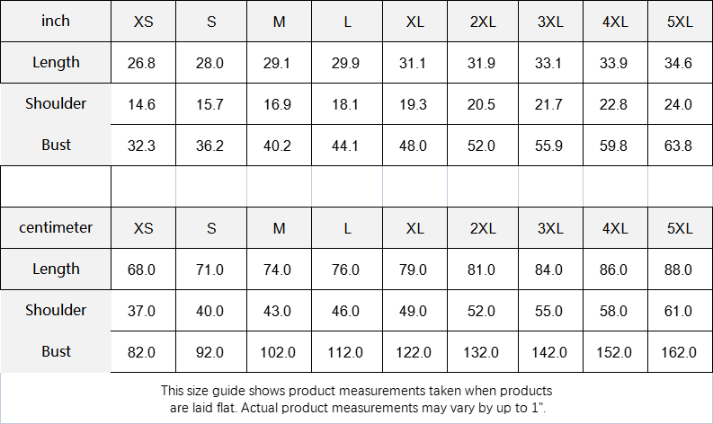 Splosions Cool Velvet T-Shirt Size Chart