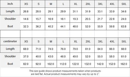 Splosions Cool Velvet T-Shirt Size Chart